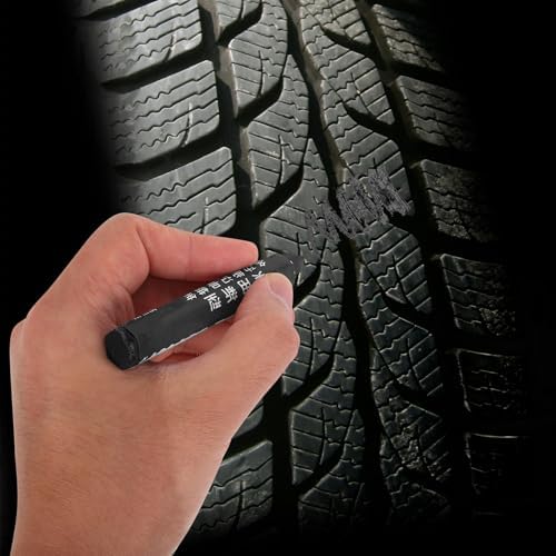 PRETYZOOM 6pcs Black Wax Tire Marker Pens - Image 5
