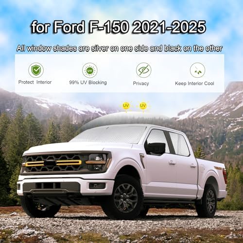 KMF 6pcs Thicken Full Window Sun Shades - Image 2