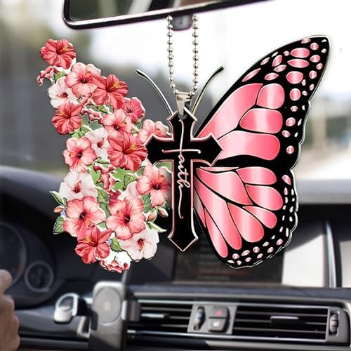 Butterfly Car Hanging Ornament, Hanging Charm Home Decoration Keepsake - Image 2