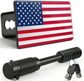 2 Inch American Flag Trailer Hitch Cover Plug by Unknown