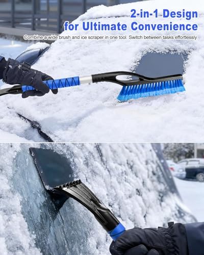 27'' Ice Scraper Snow Brush for Car Windshield - Image 2