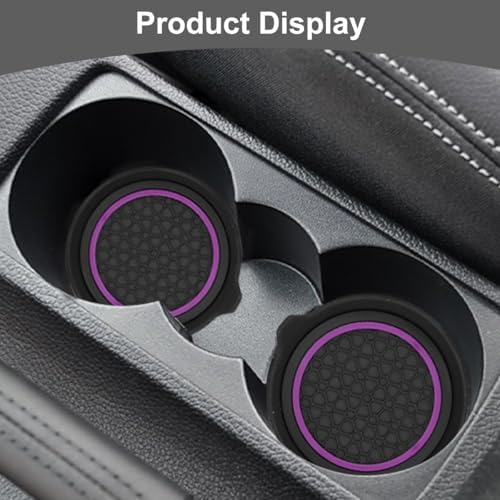 HZEL 4PCS 2.75 Inch PVC Car Cup Holder Coasters - Image 6