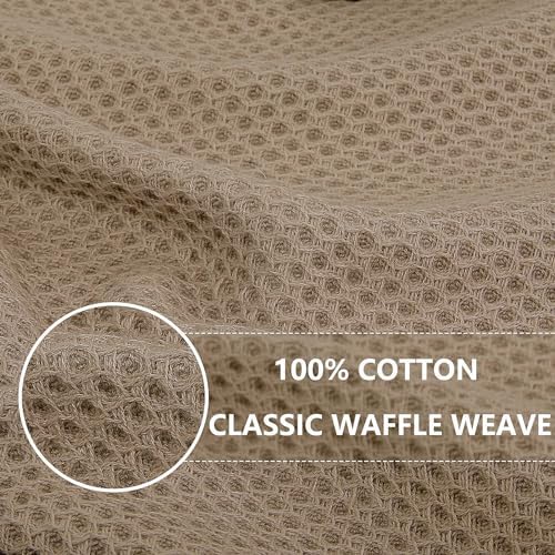 Homaxy 100% Cotton Waffle Weave Kitchen Dish Cloths 8-Pack - Image 2