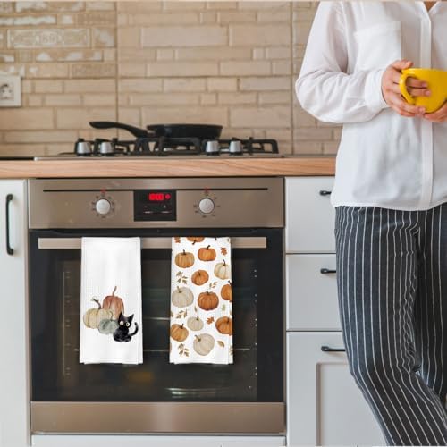 Fall Cat Kitchen Towels Set - Image 4