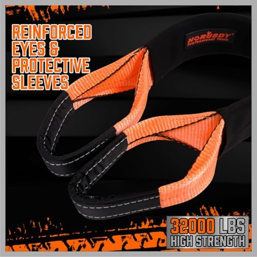 HORUSDY Nylon Heavy Duty Tow Strap Recovery Strap - Image 4