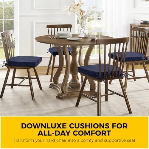downluxe Indoor Chair Cushions for Dining Chairs, Soft and Comfortable Textured - Image 7