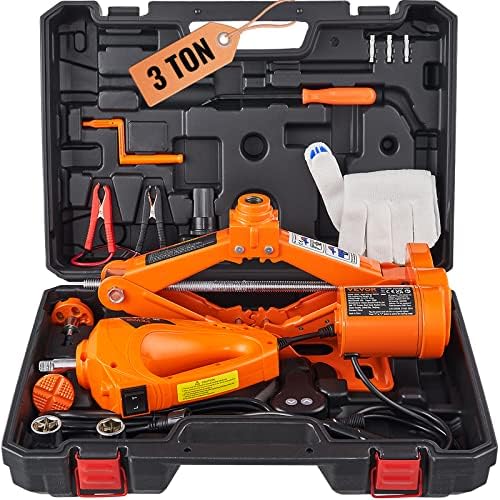 VEVOR Electric Car Jack, 3 Tons /6600 lbs 12V Electric Scissor Jack by VEVOR
