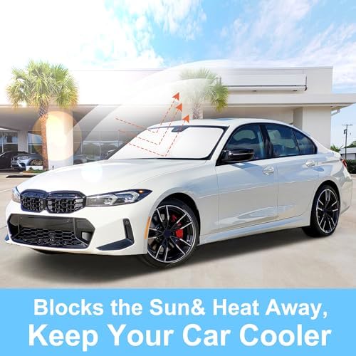 Windshield Sun Shade for 2013-2018 BMW 3 Series/F30/F31/F80/M3 - Image 6
