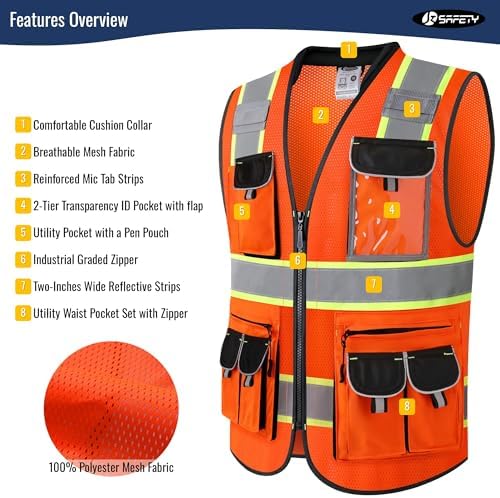 JKSafety Reflective Safety Vest - Image 3