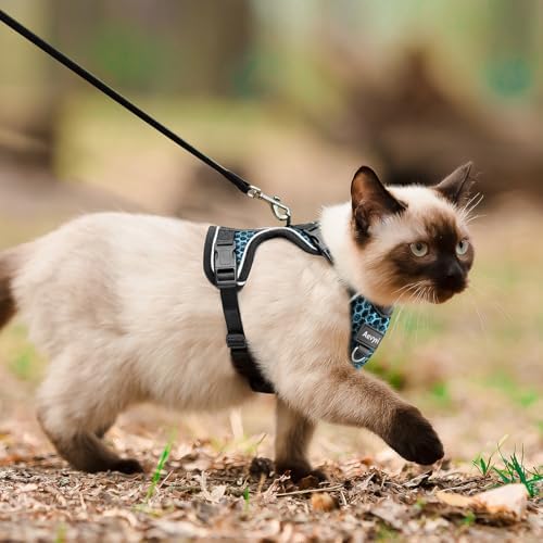 Cat Harness and Leash for Walking Escape Proof Soft Adjustable Cat Leash - Image 6