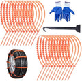 24 Pcs Reusable Snow Chains Universal Emergency Adjustable Anti-skid Tire by Umnnyk