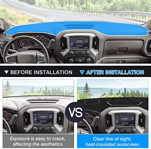 Autorder Dashboard Cover Mat for 2019-2025 Chevy Silverado 1500 2500HD - Image 3