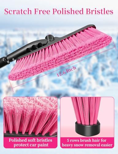HEEYA 44 Inch Snow Brush for SUV, Ice Scraper for Car Windshield - Image 2