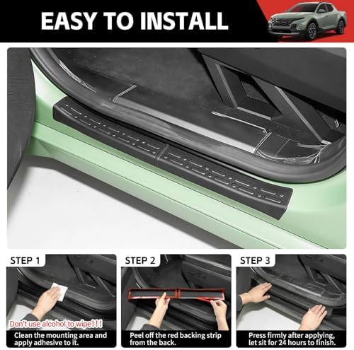Door Sill Guards Kit Fit for 2022-2026 Hyundai Santa Cruz Accessories Entry - Image 5