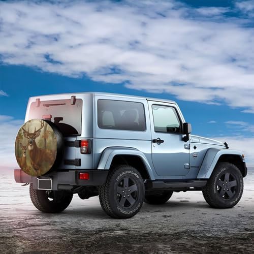 Deer Spare Tire Cover Wheel Protector Universal Fit - Image 4