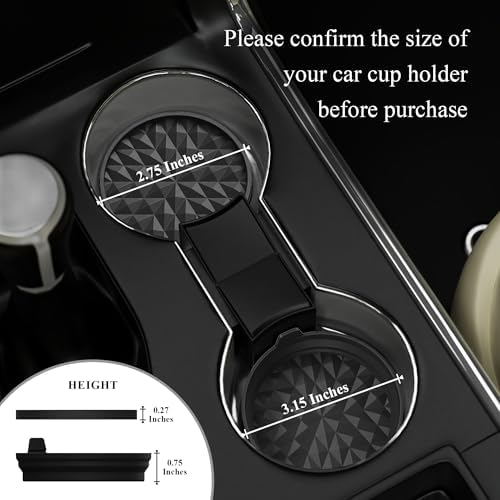 Silicone Car Coasters Set of 4, 3.15" Foldable Cup Holder Mats - Image 2