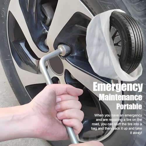 8PCS Extra-Large Tire Covers, Tear-Resistant LDPE Plastic Tire Bags - Image 7