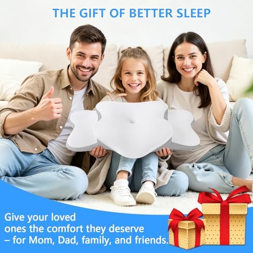 Cervical Neck Pillow for Neck Pain Relief & Side Sleeper | Ergo Pillow for - Image 7