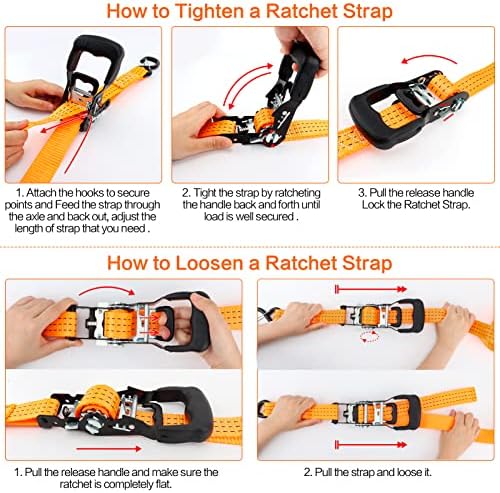 Spare Tire Strap, 3 Point Ratchet Y Strap - Image 6