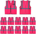 Pink Safety Vests 20 Pack by SafetyClothing