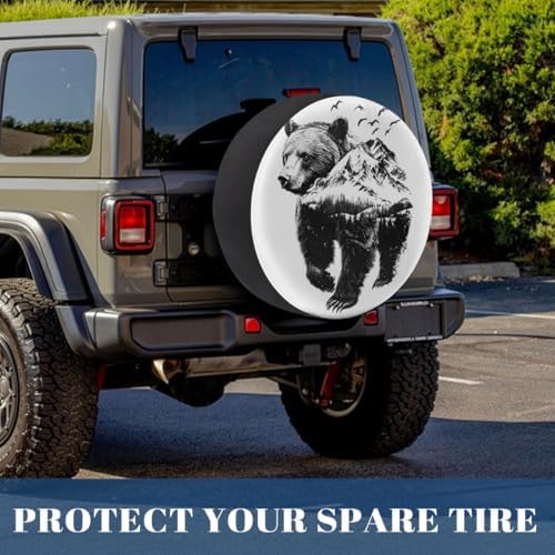Bear Spare Tire Cover Waterproof Dust-Proof Spare Wheel Covers - Image 6