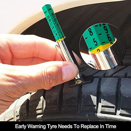 GODESON Tire Tread Depth Gauge, Two-Sided Smart Color Coded Tire Tread Depth - Image 5