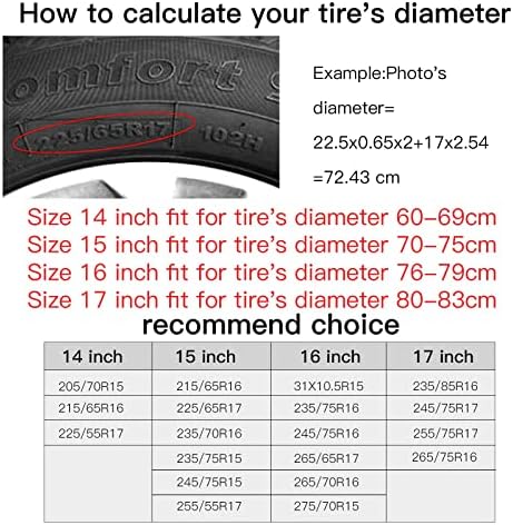 Spare Tire Cover Big Foot Polyester Universal Waterproof Corrosion Protection - Image 7