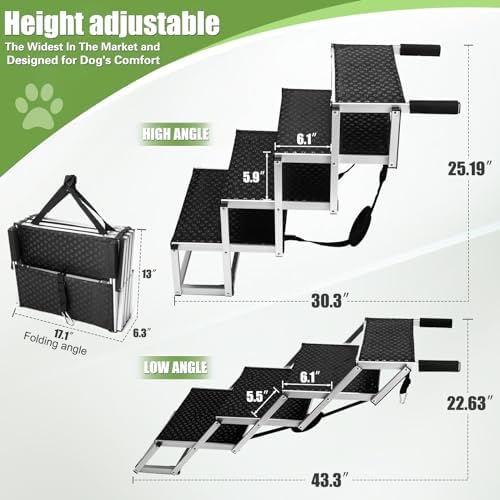 Foldable Dog Stairs with Non-Slip Surface - Image 6
