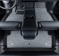 Compatible with Tesla Model Y Floor Mats Luxury Leather + Topper Carpet by ZYCHUANGYING