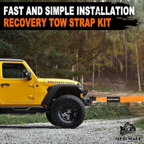 METOWARE Heavy Duty Tow Strap Offroad Recovery Kit - Image 5