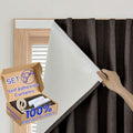 100% Blackout Magic Tape Stick On Curtains Window Shades Pull Down Blackout by Sovtfides