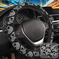 Floral Skull Steering Wheel Cover by Unknown