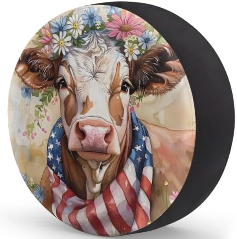 Highland Cow Spare Tire Cover Dust-Proof Wheel Protector - Image 2
