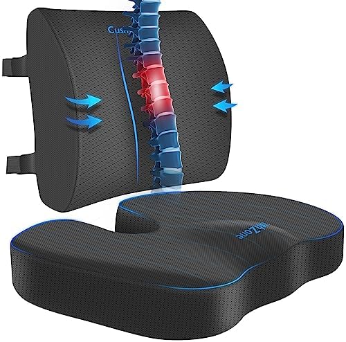 CushZone X-Large Seat Cushion and Lumbar Support Pillow by CushZone