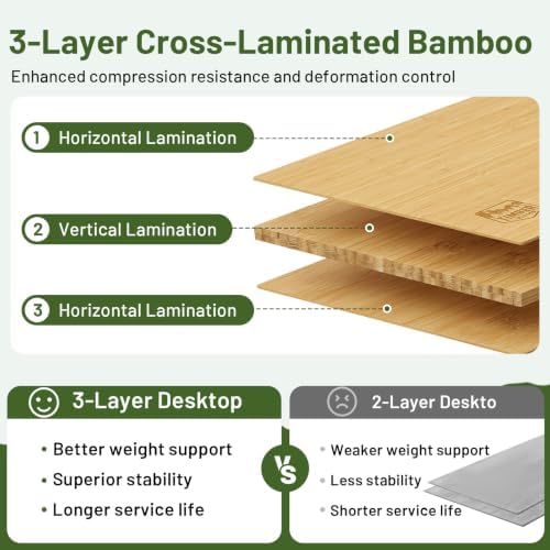 TIMBER RIDGE Bamboo Folding Camping Table, Portable RV Picnic Table - Image 6
