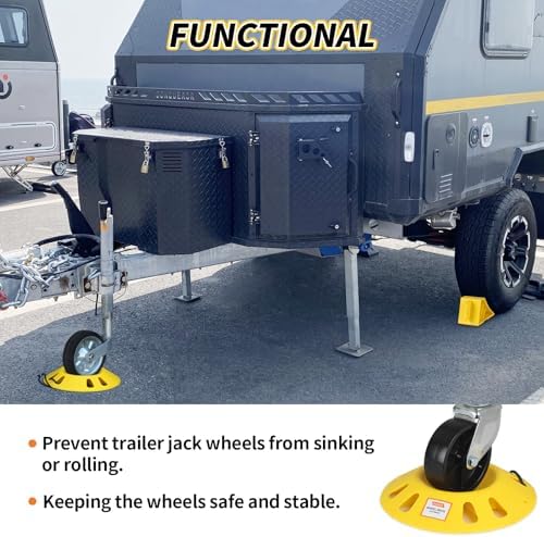 OULEME Tongue Jack Caster Wheel Dock, - Image 5