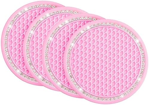 JOYTUTUS 4 Pack Car Coasters, Universal Anti-Slip Cup Holder Coasters by JoyTutus