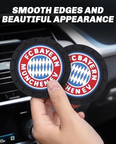 Cup Holder Insert Coaster for Bayern Munich UEFA Fans, Anti Slip Car Cup - Image 7