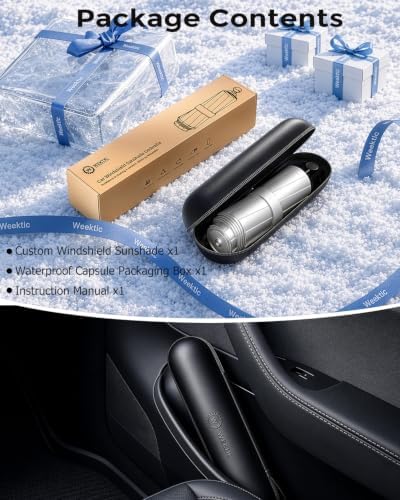 Weektic Windshield Sun Shade for Subaru Forester 2013-2026 Custom Fit Sunshade - Image 4