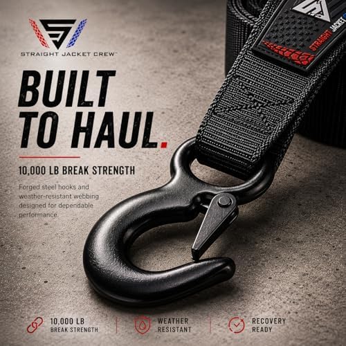 Heavy Duty 2-in x 20-ft Tow Strap - Image 7