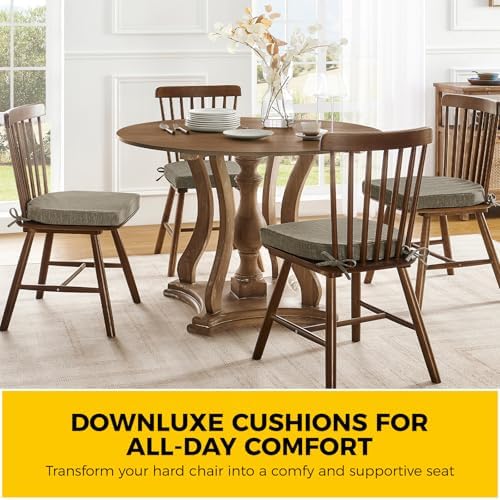 downluxe Indoor Chair Cushions for Dining Chairs, Soft and Comfortable Textured - Image 7