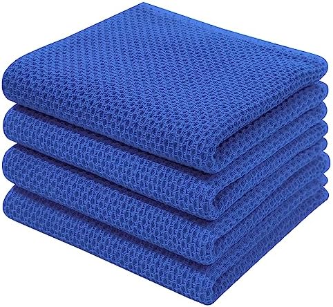 Homaxy 100% Cotton Waffle Weave Kitchen Dish Towels 4-Pack by Homaxy