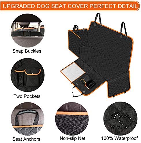 Femuar Dog Car Seat Cover, Waterproof Nonslip Pet Seat Cover - Image 3