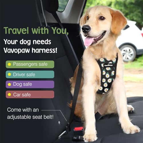VavoPaw Dog Seat Belt, Safety Vest Dog Car Harness - Image 4