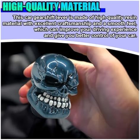 Skull Car Gear Shift Knob, Big Tooth Gear Stick Shifter Knob - Image 4