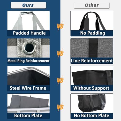 Stand Up Extra Large Utility Tote Bag, Foldable Reusable Grocery Bags - Image 5