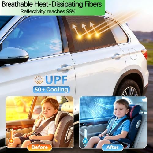 4 Pack 42.5"x21.5" Car Window Covers - Image 5