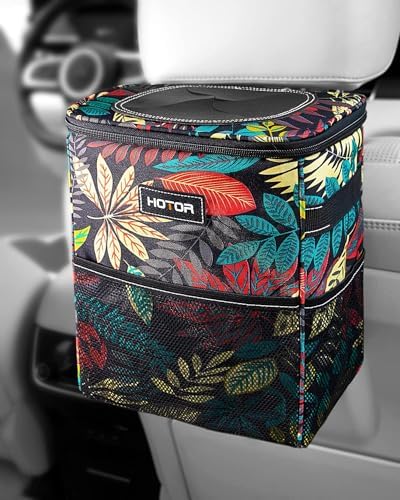 HOTOR Car Trash Can, Leakproof Car Organizer, Autumn Leaves by HOTOR