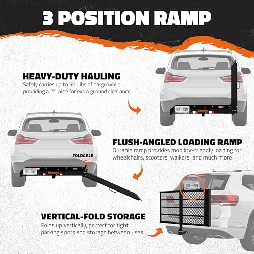 Mockins 500lb Capacity Trailer Hitch Cargo Carrier - Image 4