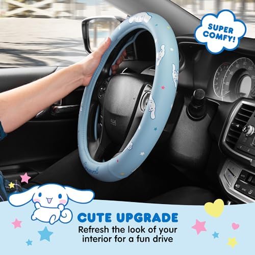 Sanrio Hello Kitty and Friends Cinnamoroll Blue Car Steering Wheel Cover - Image 4